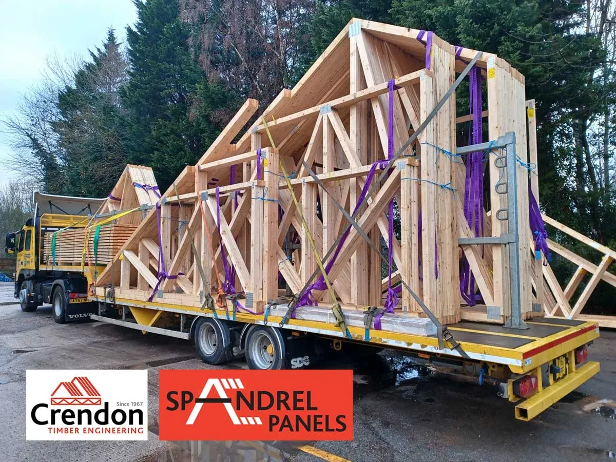 Crendon lorry loaded with various products