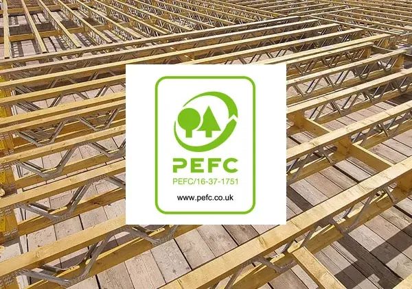 Crendon yard/loading bay with lorries loaded with products and racks of materials