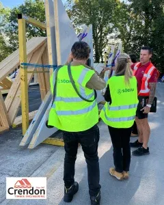 Teams from Södra Sweden and Södra UK at our Long Crendon branch