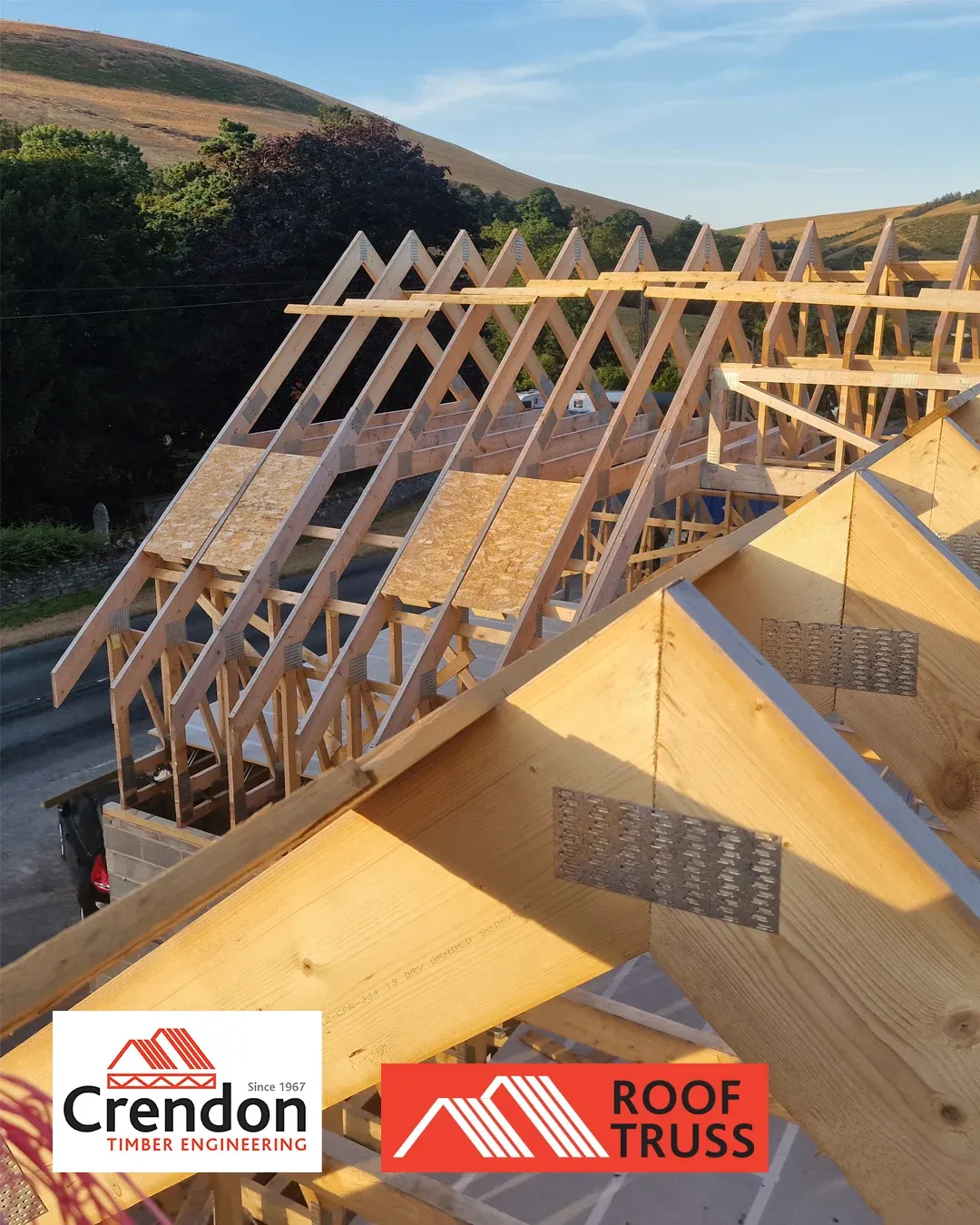 engineered timber solution for the re-roofing of an existing premises