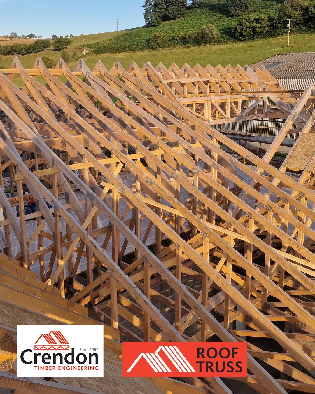 engineered timber solution for the re-roofing of an existing premises