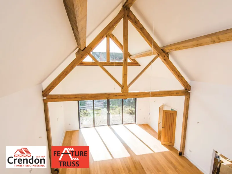 Feature Truss in a renovated room