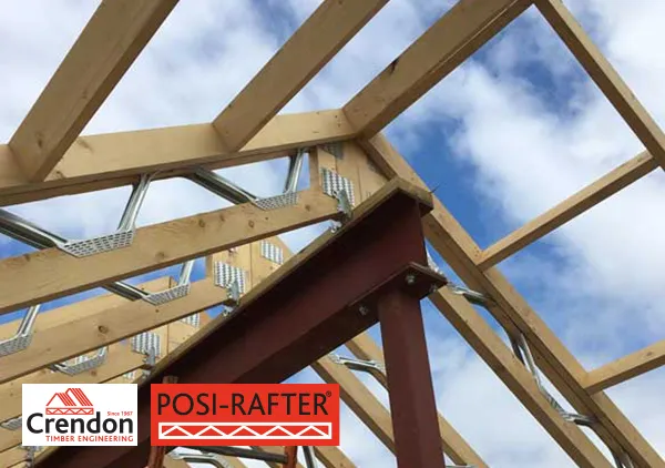 Posi-Rafter on top of a building